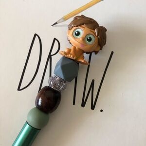 Disney Doorables: The Good Dinosaur: Spot handmade beaded pen
